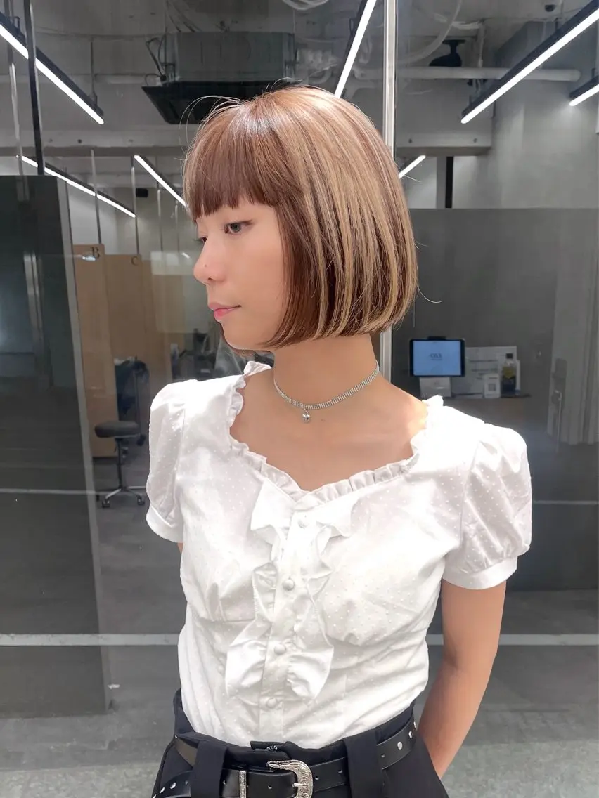 ショート カット ヘアカラー トリートメント ブリーチ&髪質改善 TAIGAのヘアスタイル