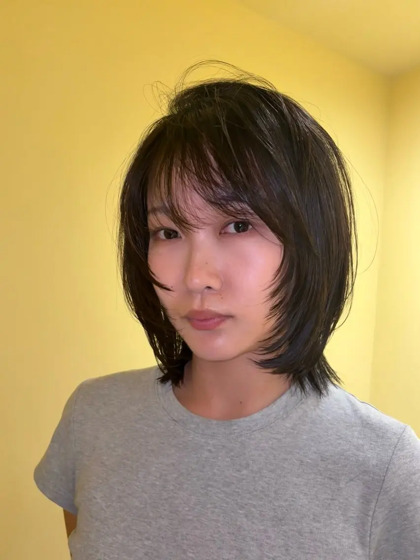 ミディアム 한국에English OK🌼unaのヘアスタイル