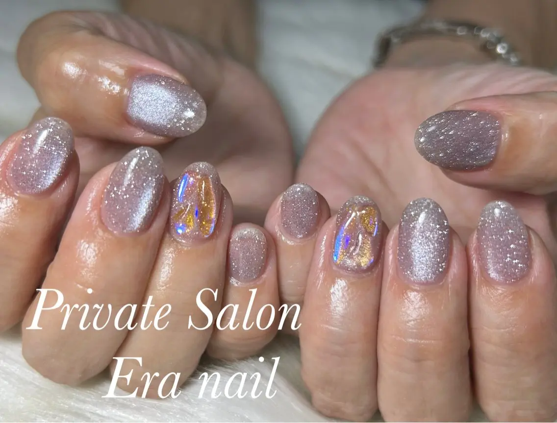 ネイル マグネットネイル ハンドネイル Era nailのネイルデザイン