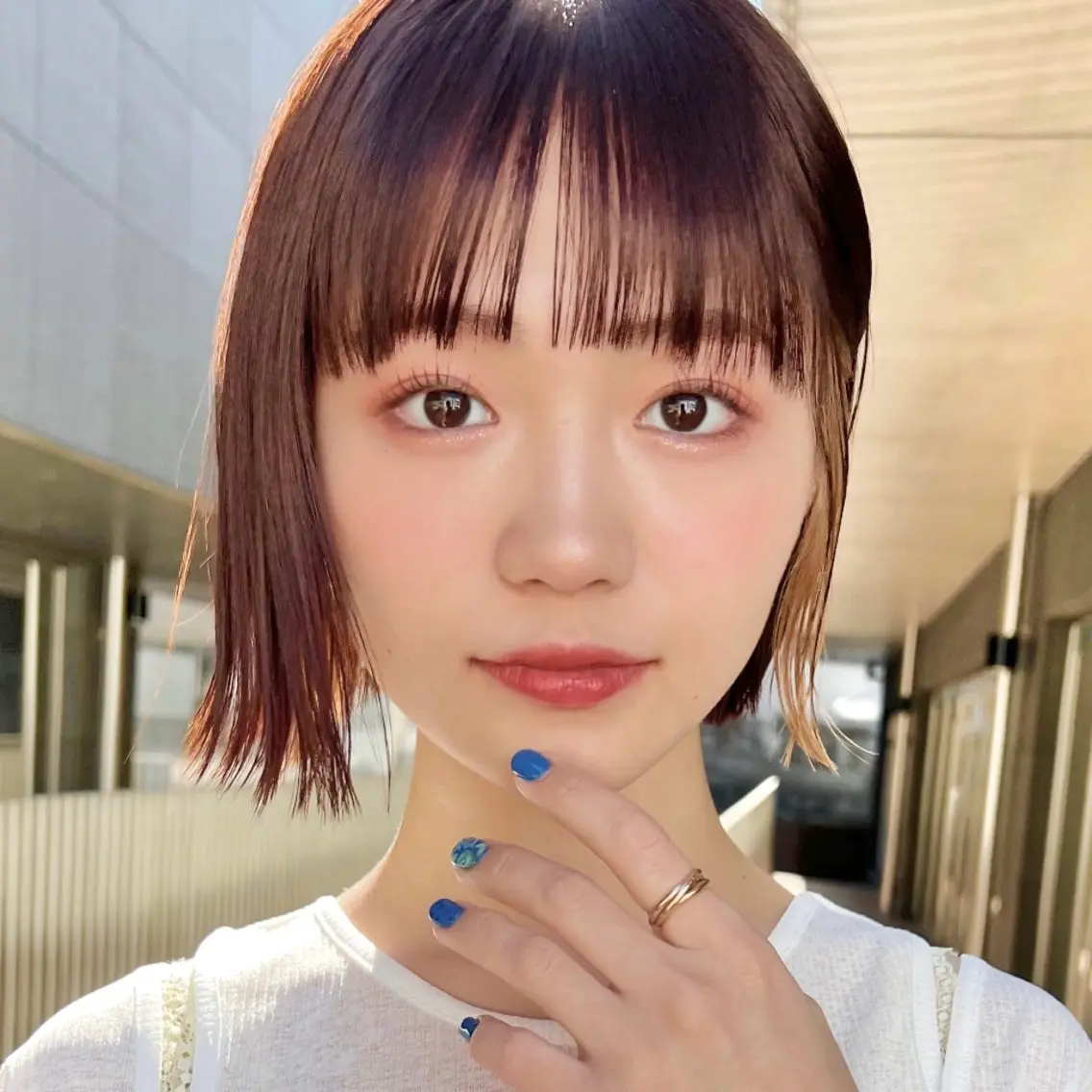 ショート カラー 切りっぱなしボブ インナーカラー ボブ ボブ限定🎀 エミリのヘアスタイル