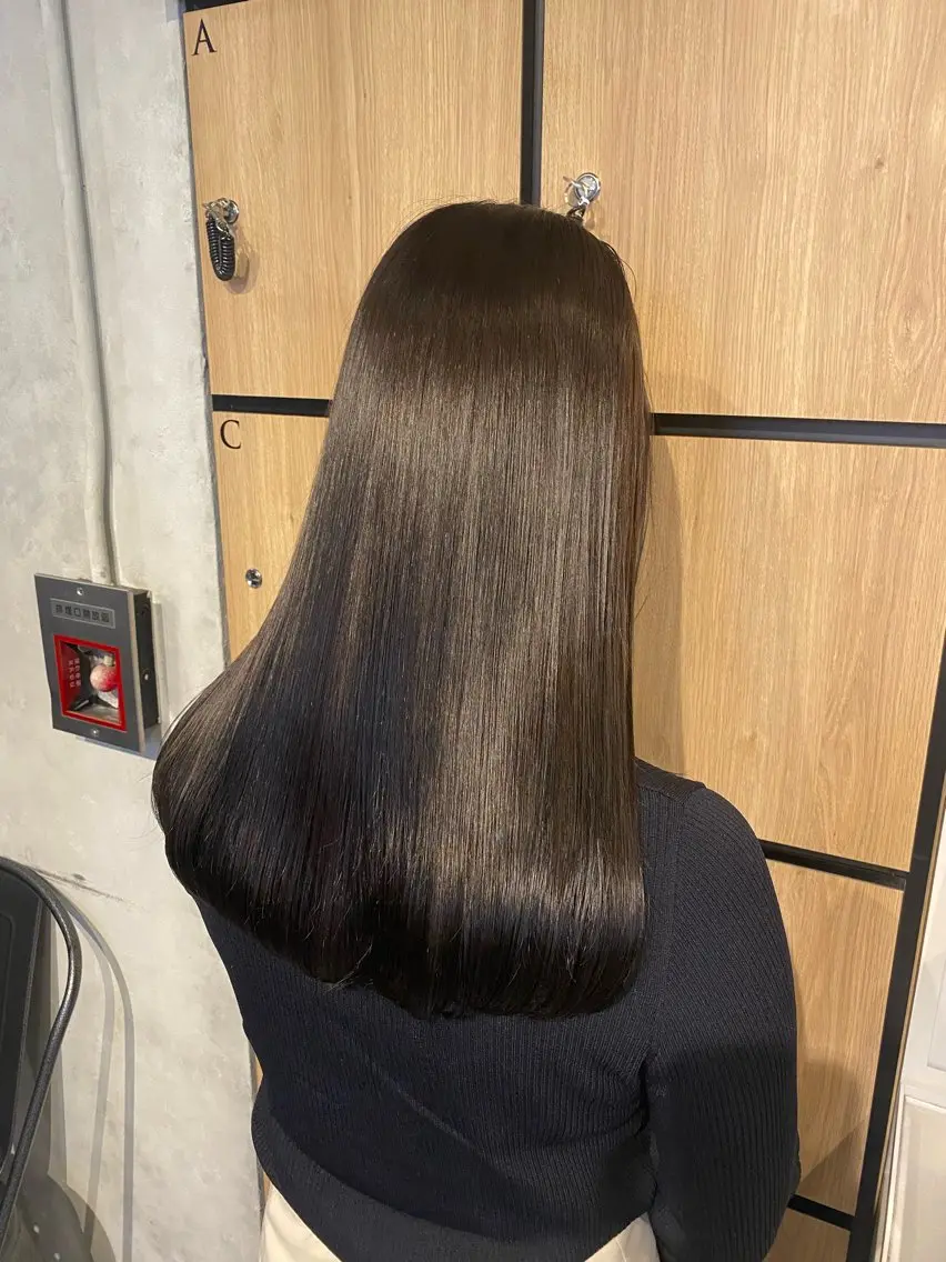 ロング カット ヘアカラー 縮毛矯正 髪質改善サロン 梅田/ヨナミネのヘアスタイル