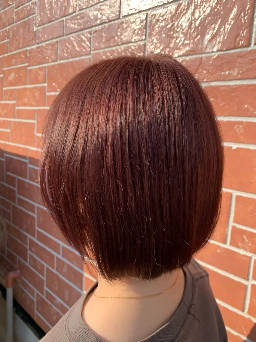 ショート カラー ブラウンカラー ピンクカラー ピンクブラウン 宮下 恵のヘアスタイル