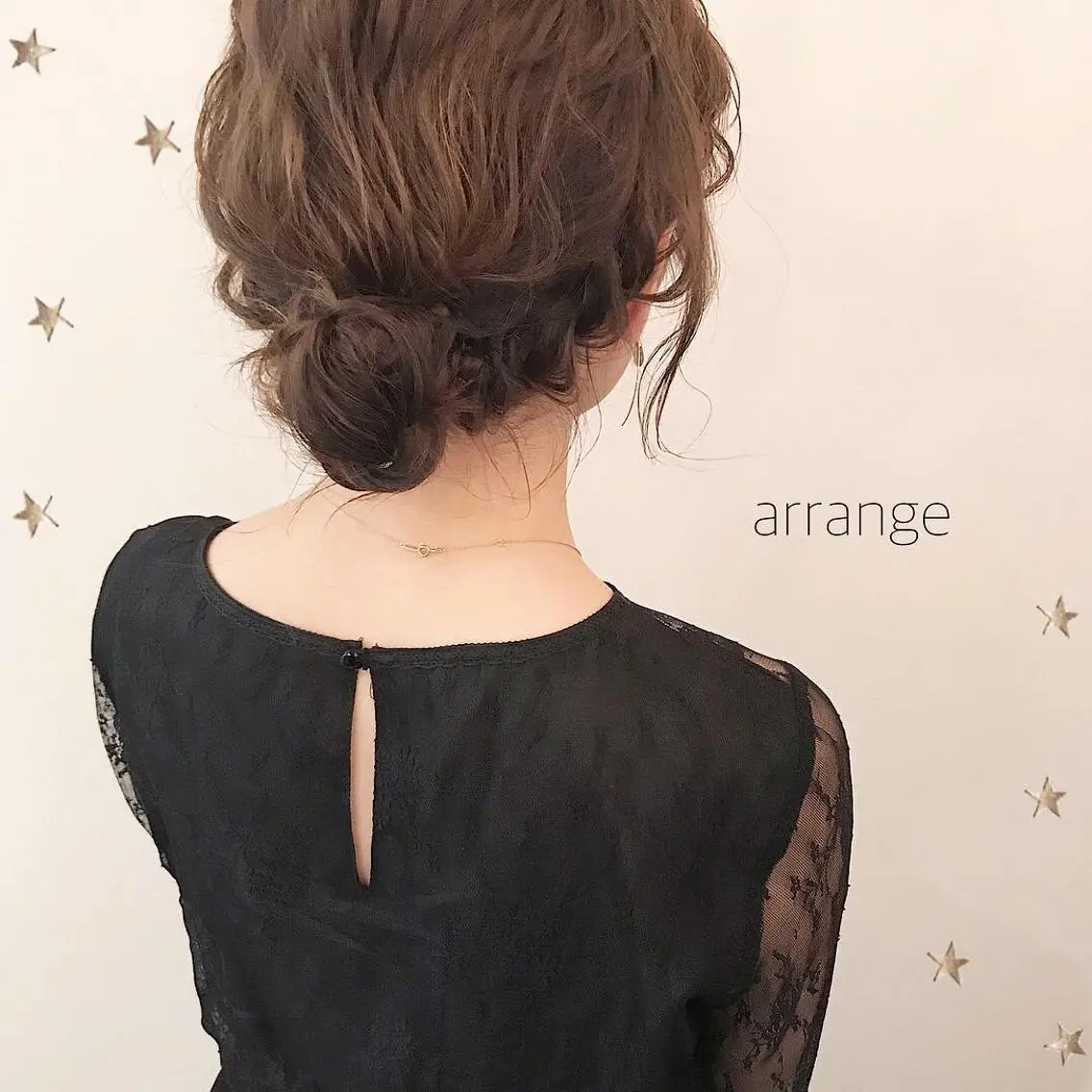 ミディアム ヘアアレンジ 市川 千夏のヘアスタイル