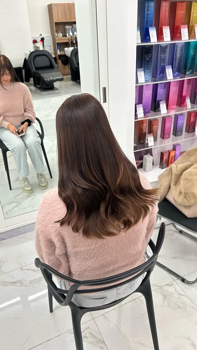 ロング カラー カット ヘアカラー トリートメント 髪質改善/ダブル カラー/Akaneのヘアスタイル