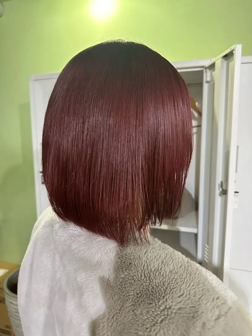 ミディアム 🔥コテ巻き風 ボブパーマ🔥のヘアスタイル