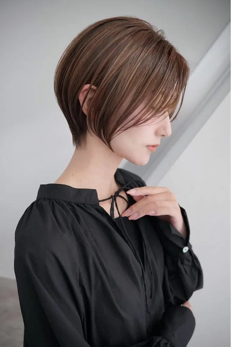 ショート カラー ヘアカラー 髪質改善カラー ショートボブ専門のヘアスタイル