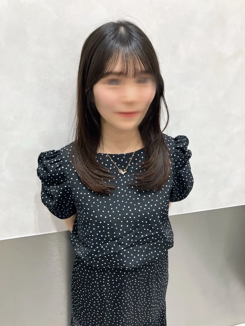 セミロング カラー カット ヘアカラー トリートメント 💖ブリーチなし透明 感💖ASAHIのヘアスタイル