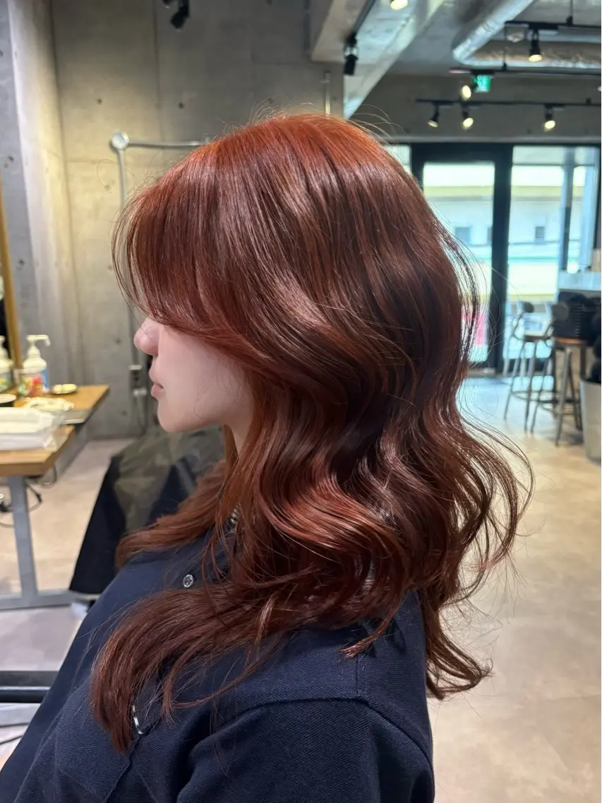 ロング カラー カット ヘアカラー ︎︎ HINAのヘアスタイル