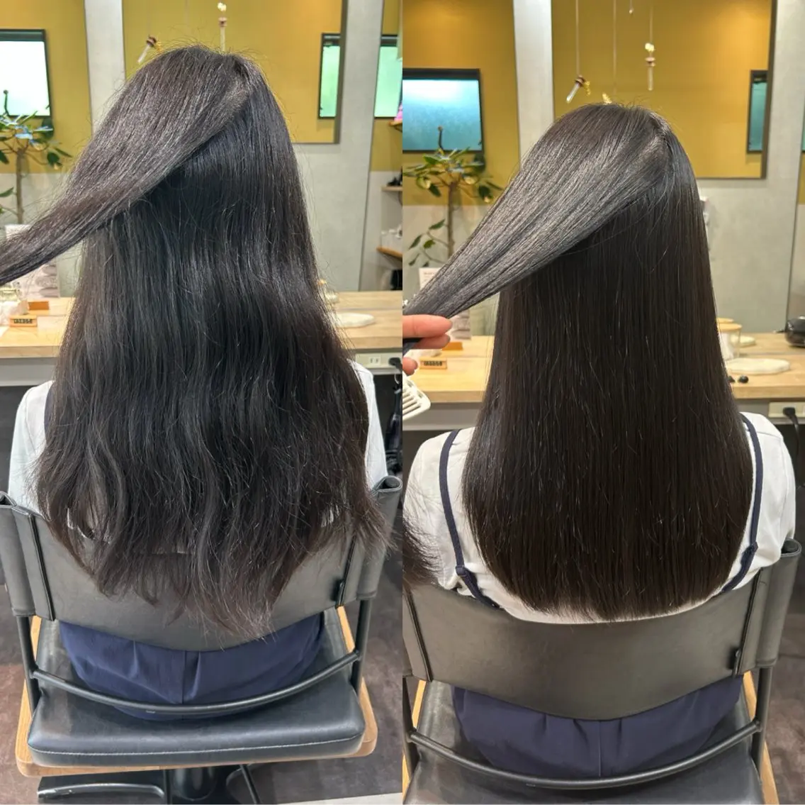 ロング パーマ 髪質改善 ストレートパーマ カット 縮毛矯正 トリートメント hub hair レイヤー/透明感のヘアスタイル