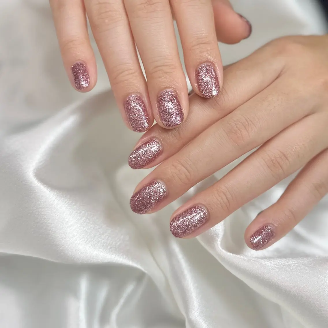 ネイル フラッシュネイル キラキラネイル ラメ(グリッター) ハンドネイル RIKAKO🫧 矢場町/栄/名古屋のネイルデザイン