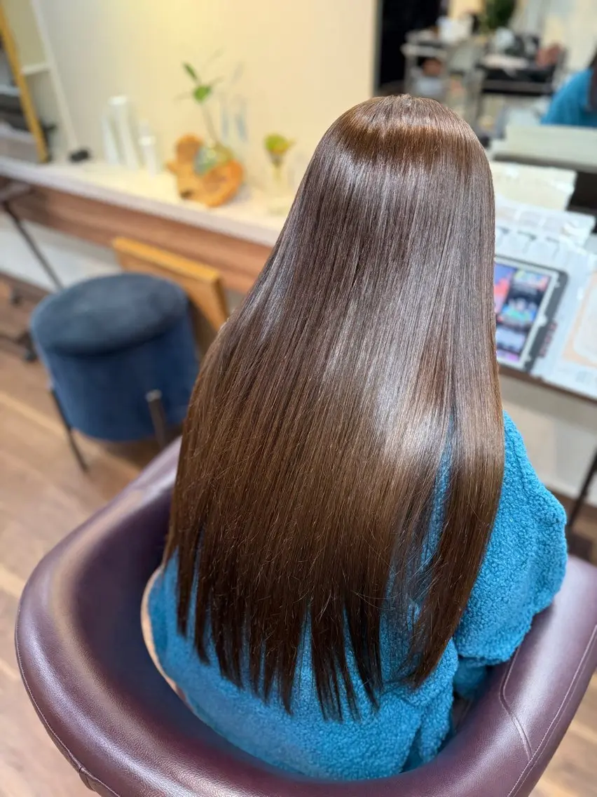 ロング カット ヘアカラー トリートメント 桑村 菜々のヘアスタイル