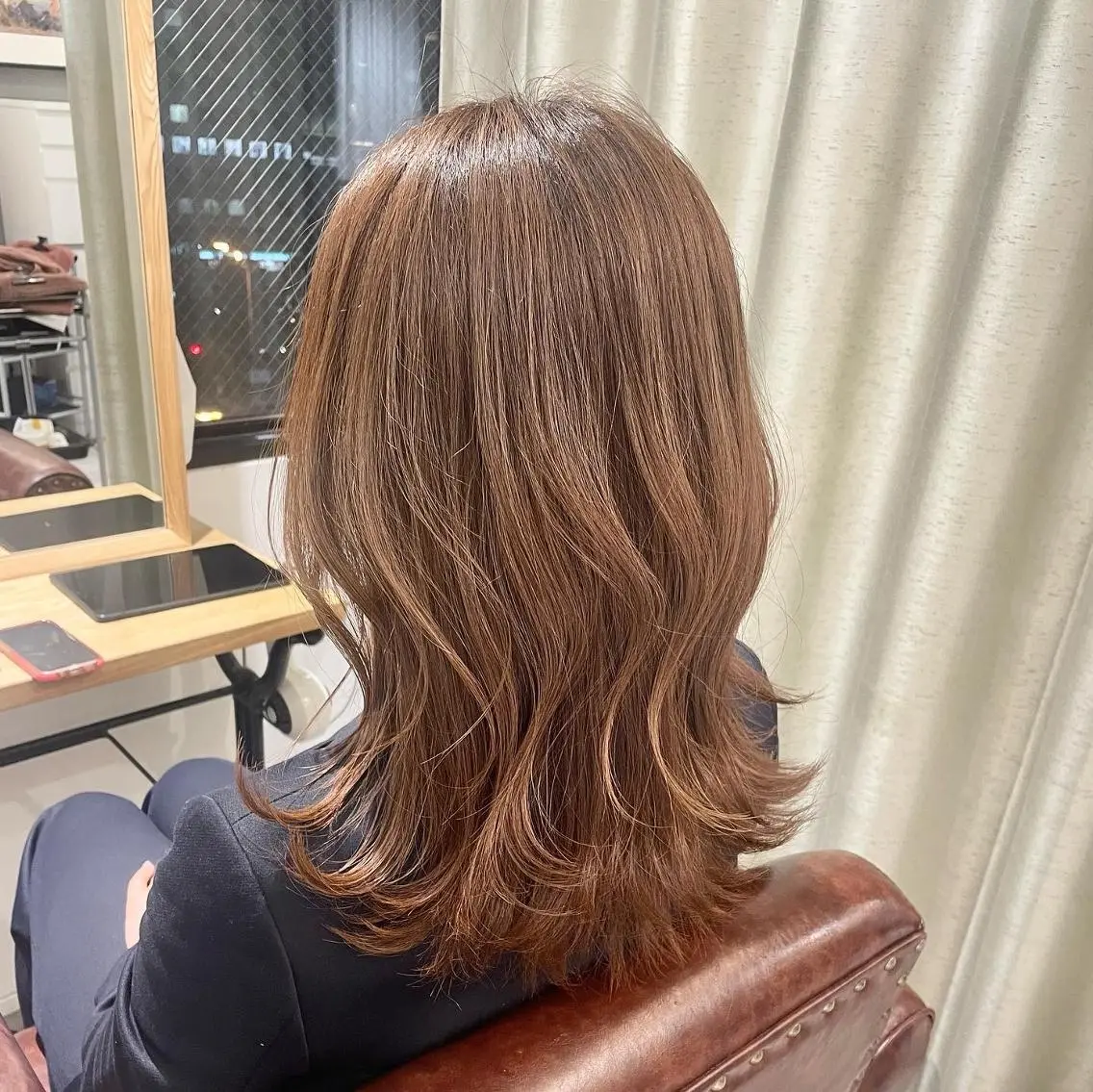 セミロング ヘアカラー ANs. SEINAのヘアスタイル