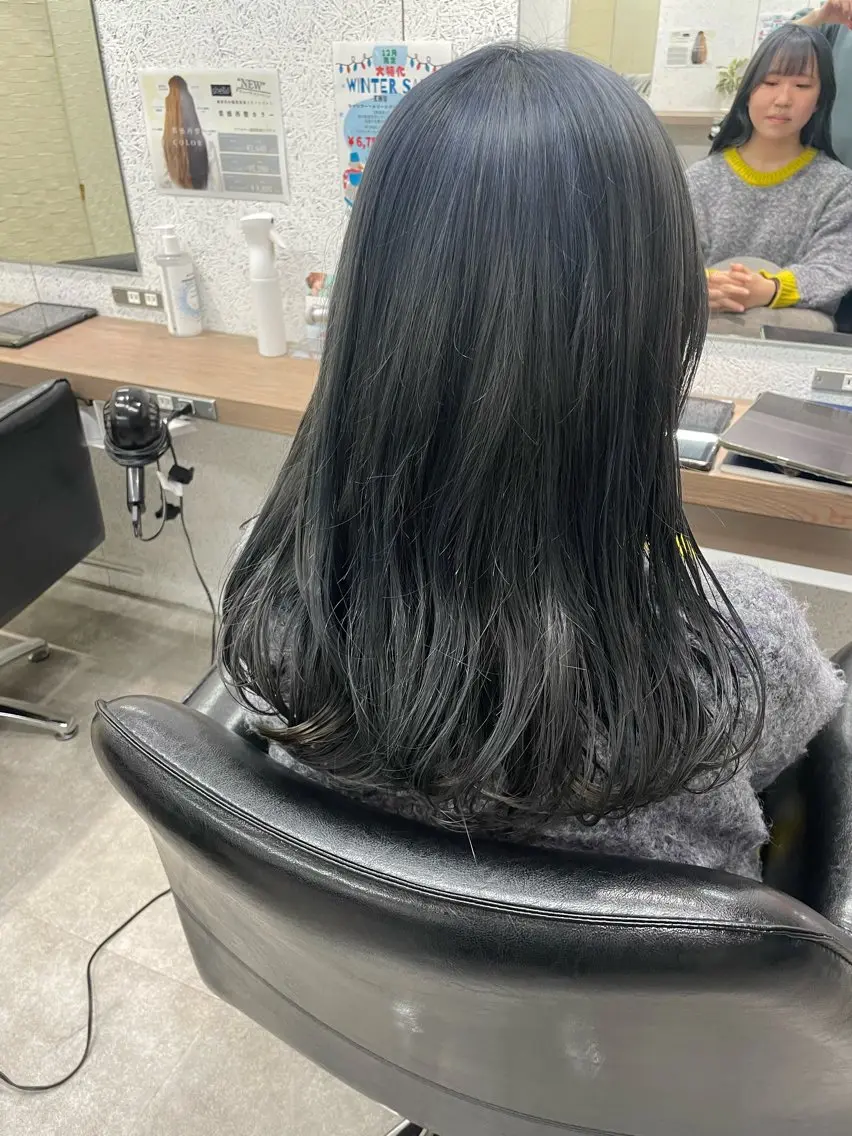 ロング カラー ヘアカラー トリートメント 質感再生カラー/ 髪質改善/karinのヘアスタイル