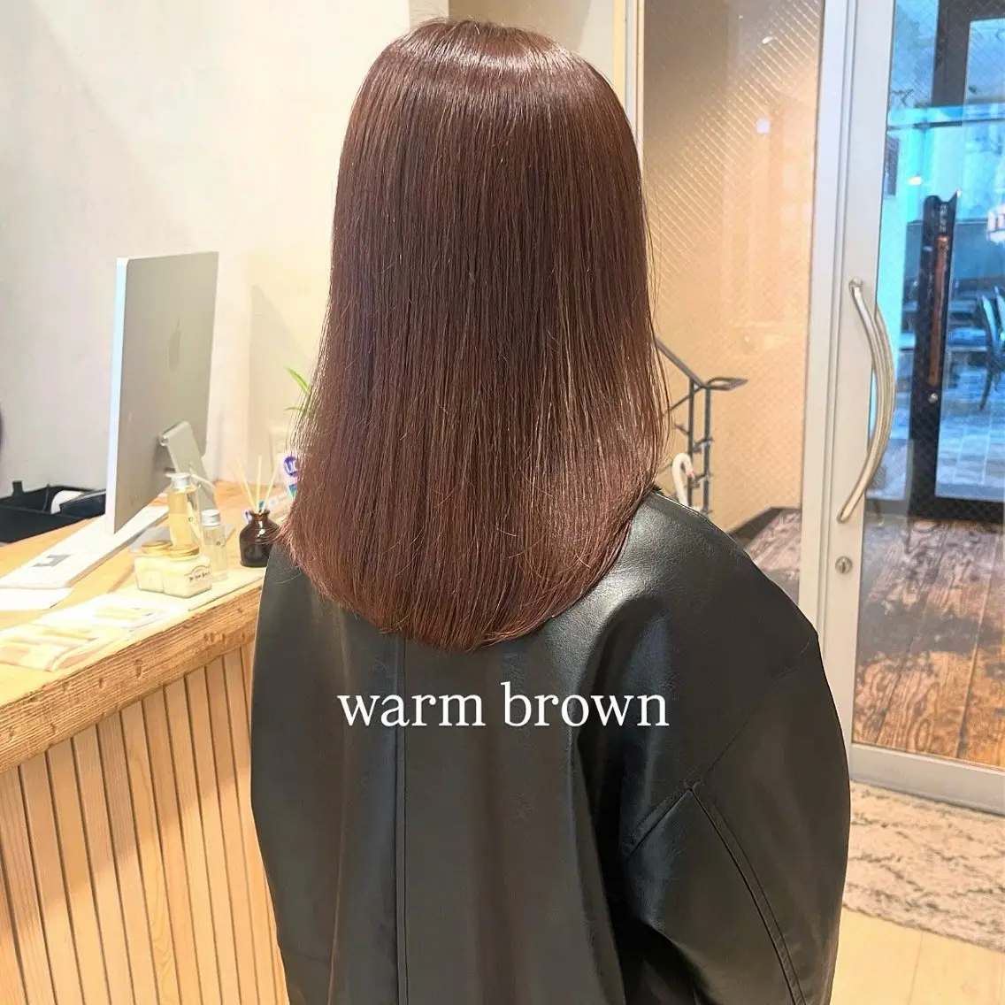 ミディアム カット ヘアカラー トリートメント SiLO yuri andoのヘアスタイル