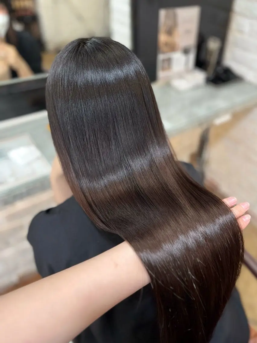 ロング 髪質改善 トリートメント 柳井 遥伽のヘアスタイル