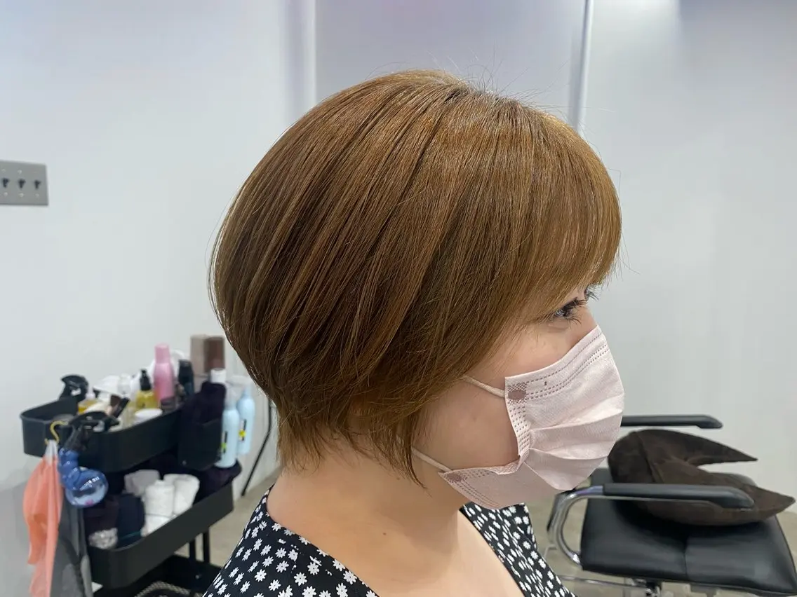 ショート カラー ベージュカラー カット ヘアカラー トリートメント 【ウルフ/レイヤー/ 白髪ぼかし】タツヤのヘアスタイル
