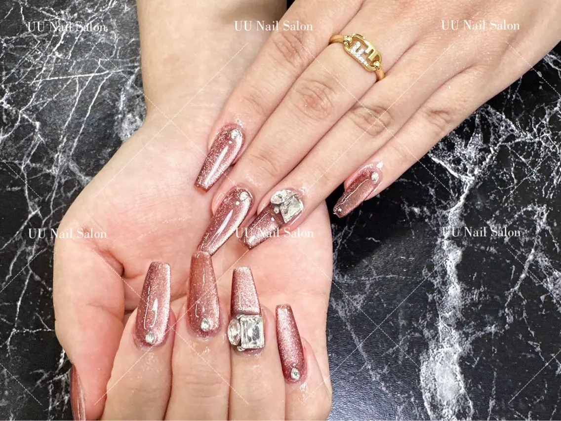 ⭐HAND⭐【チップ長さだし】マグネット⭐新規ジェルオフ無料⭐の写真