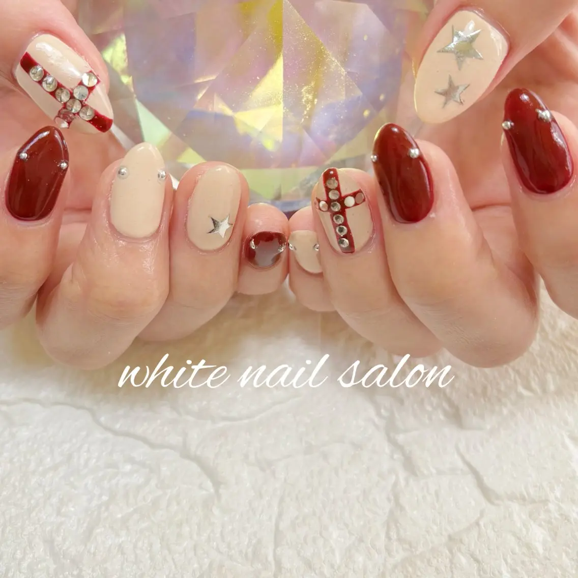 ネイル フットネイル ラメ(グリッター) 持ち込み white nail salonのネイルデザイン