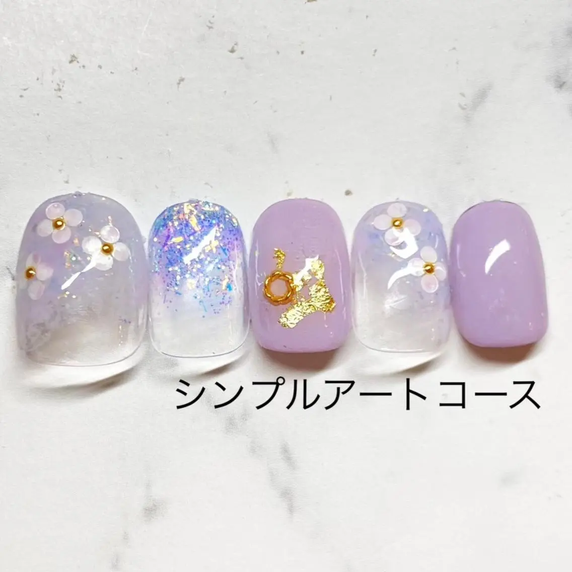 ミディアム ハンドネイル ネイルサロン Bliss（ブリス）のネイルデザイン
