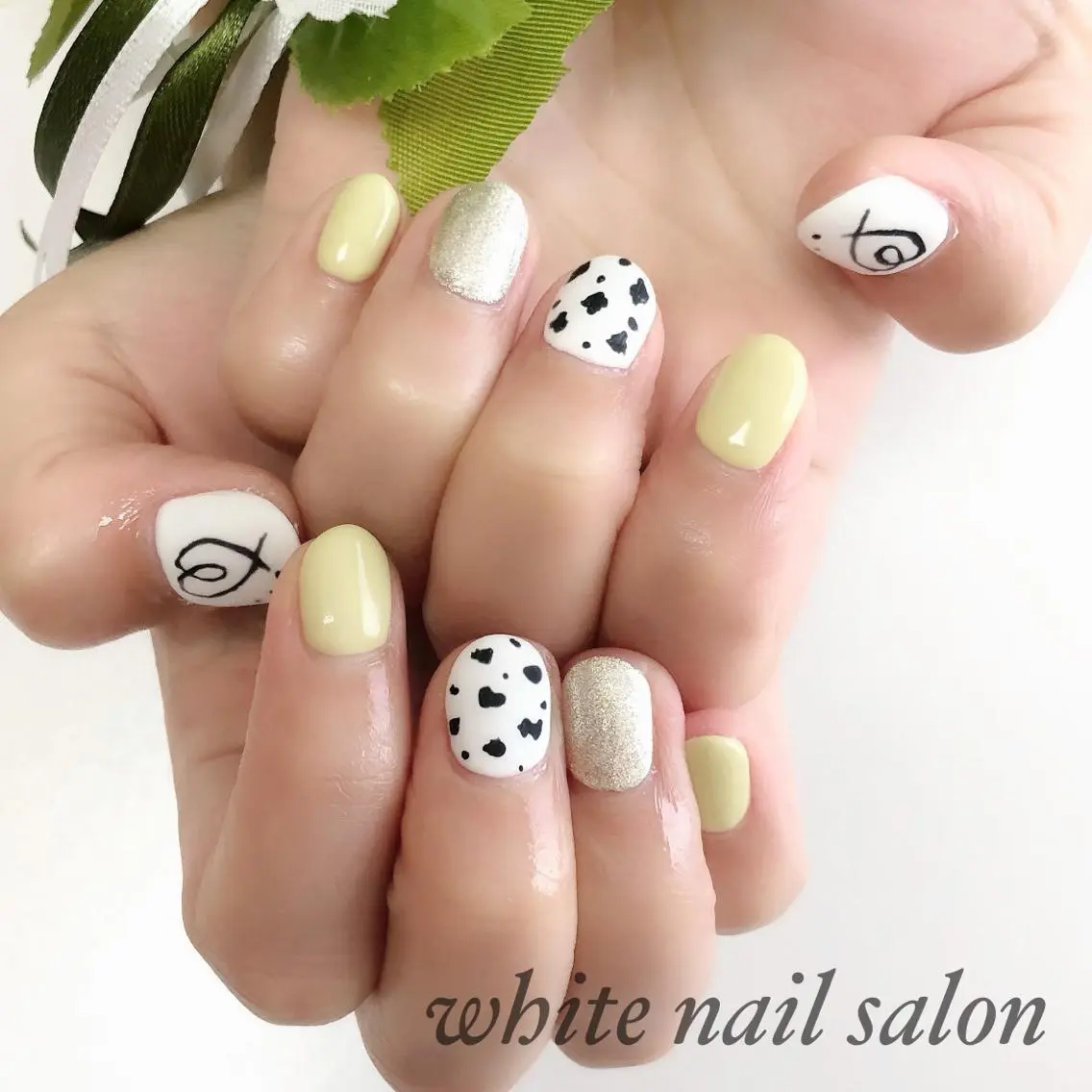 ネイル アートネイル フレンチネイル ジェルネイル ハードジェル 持ち込み ハンドネイル white nail salonのネイルデザイン