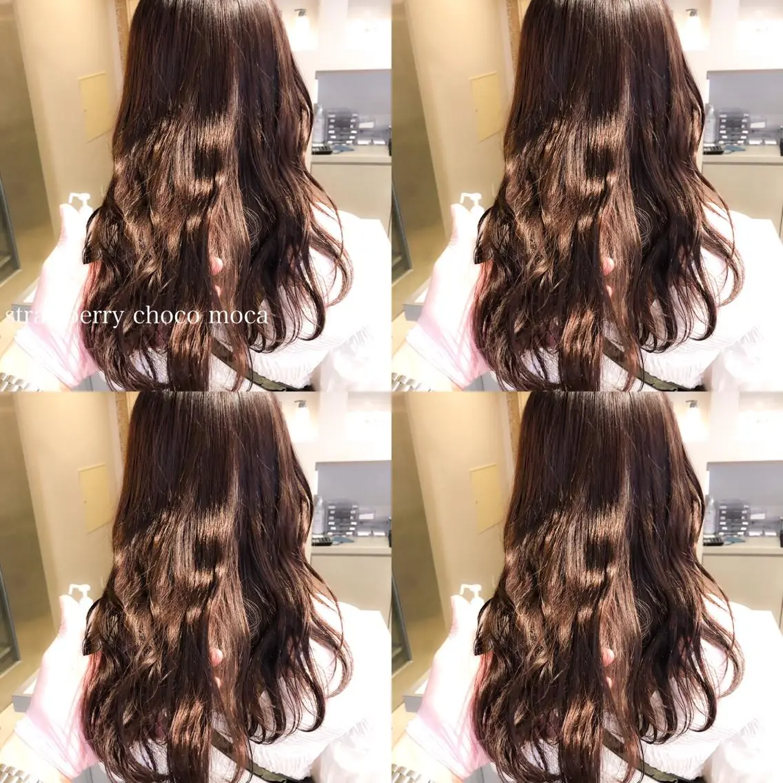 ロング カラー ヘアカラー トリートメント ハイトーン×レイヤー カットTAKUMIのヘアスタイル
