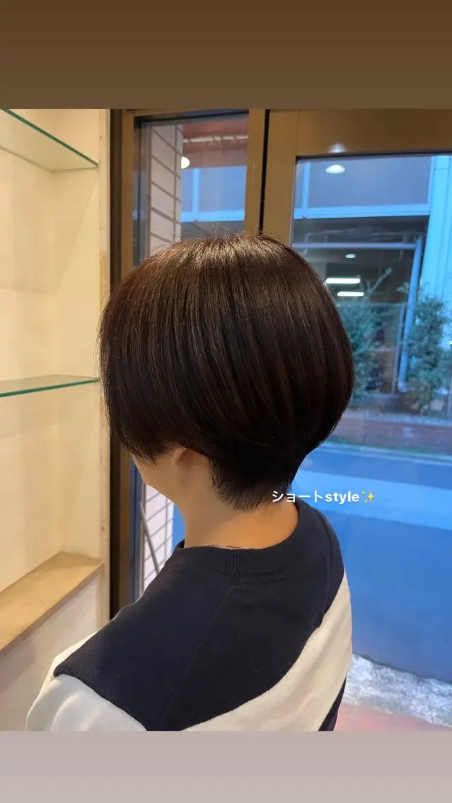 ショート ショートヘア 顔周りカット/ 似合わせ/momo/のヘアスタイル