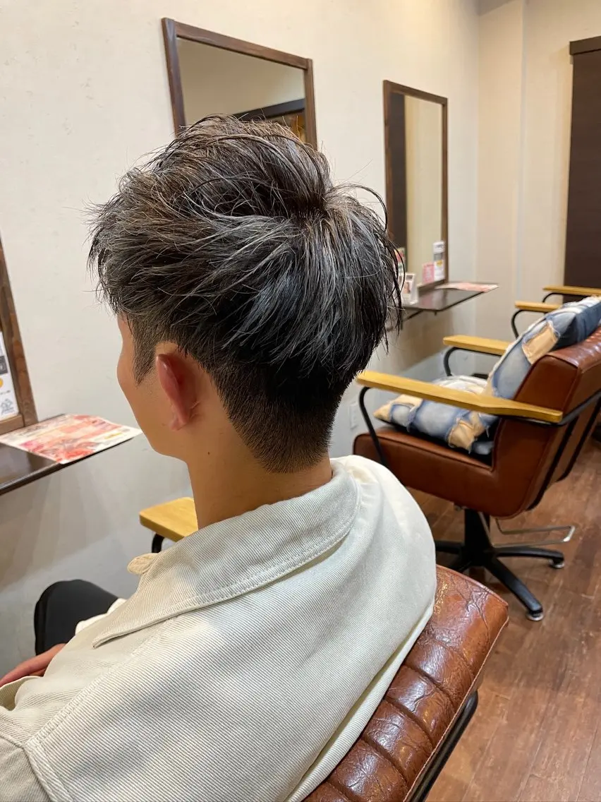 ショート カラー メンズ メンズメッシュ メッシュ 🔥梅雨・夏にむけて ☀️中山大輔のヘアスタイル