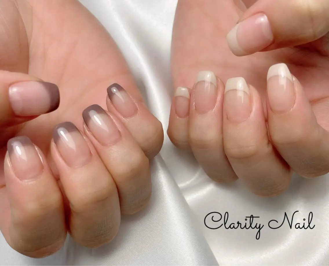 ネイル フレンチネイル ハンドネイル Clarity Nailのネイルデザイン