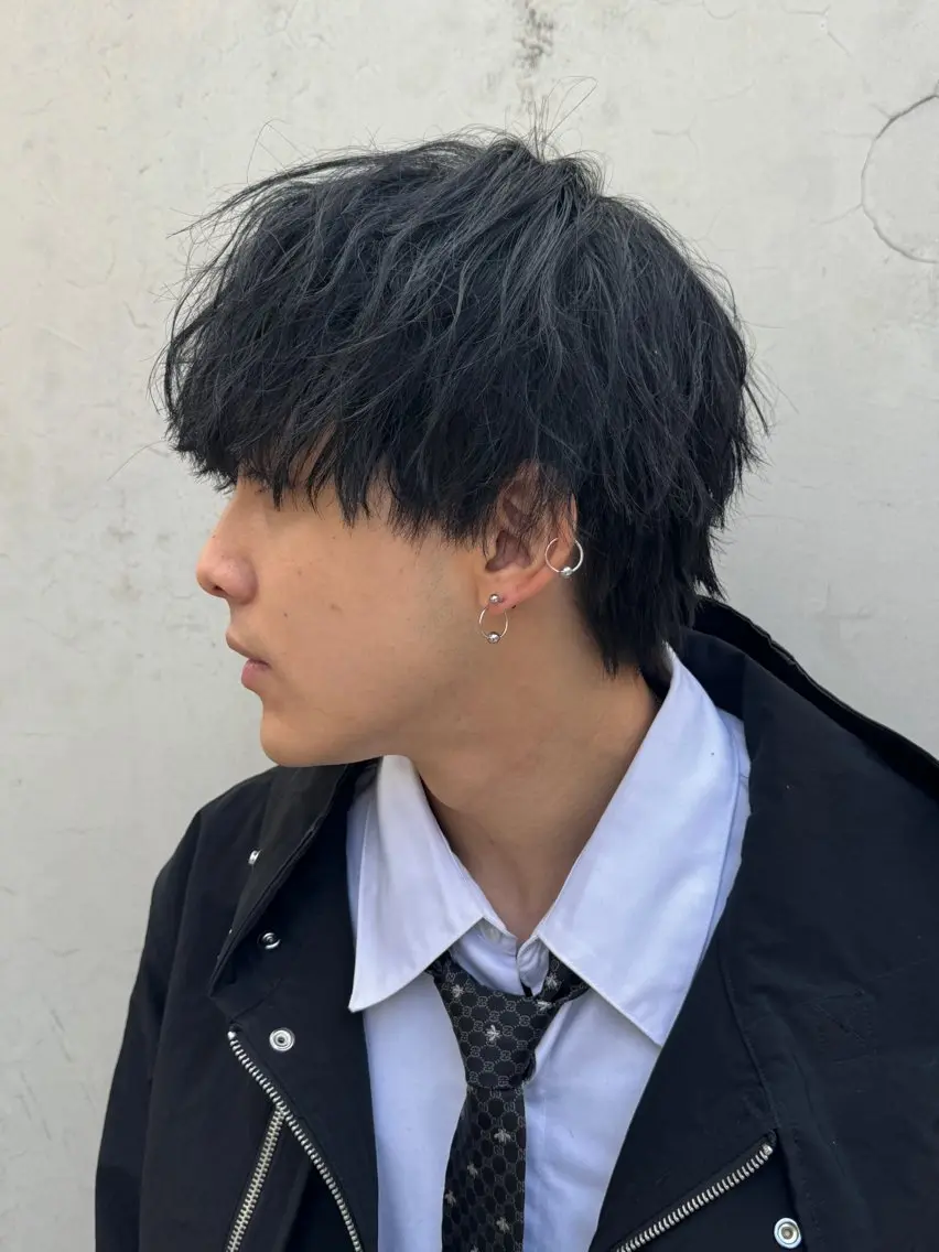 ショート カラー パーマ ヘアアレンジ メンズ カット パーマ メンズ特化酒井翔太 /メンズカット/名駅のヘアスタイル