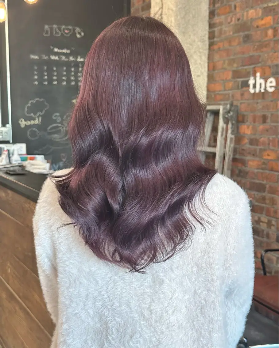 セミロング カラー カット ヘアカラー トリートメント 村田 来倖のヘアスタイル