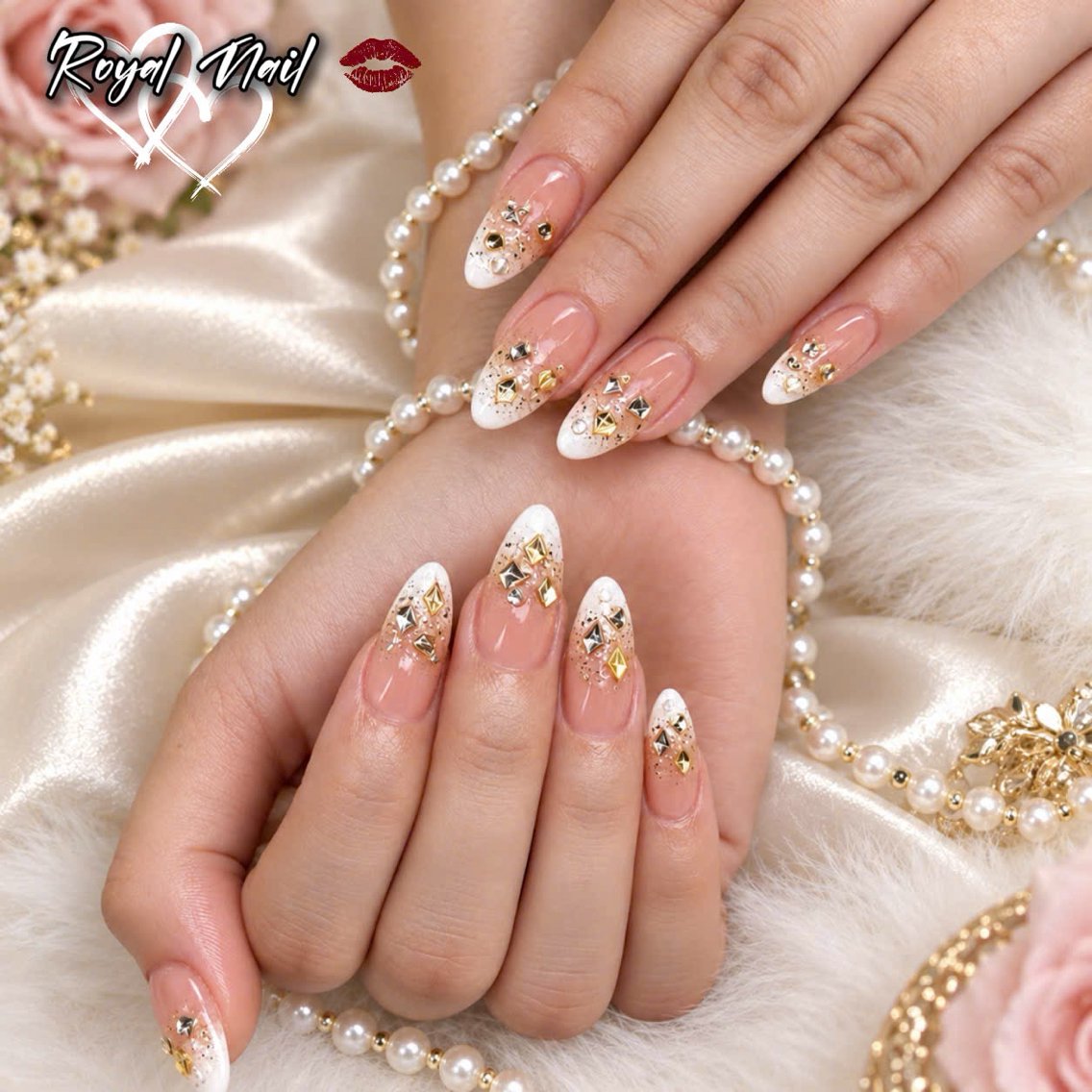 ネイル 韓国ネイル マグネットネイル 持ち込み ハンドネイル Royal Nail_RINAのネイルデザイン
