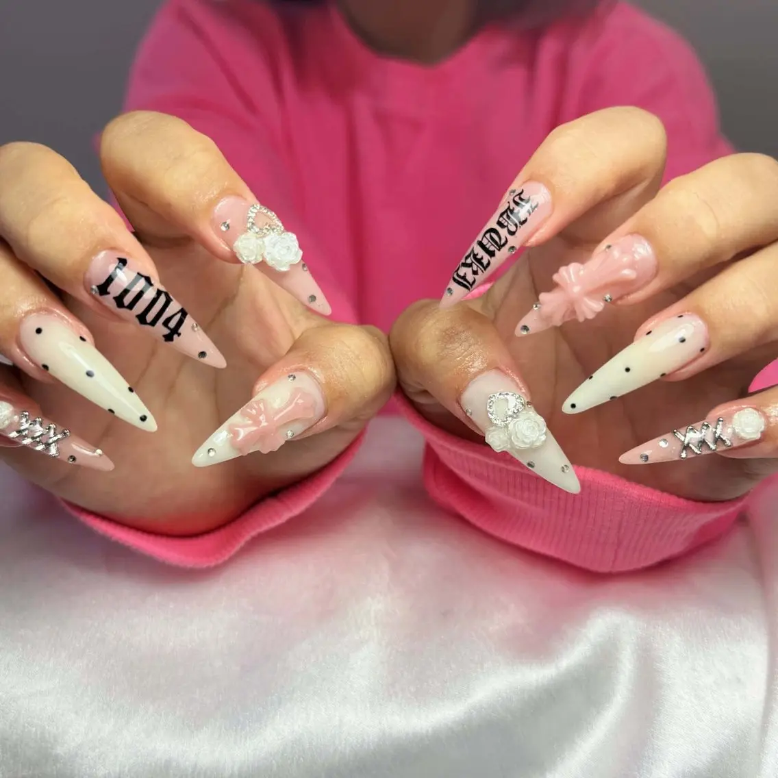 ネイル 長さ出し フレンチネイル 韓国ネイル マグネットネイル ミラーネイル ハンドネイル kiwami305 nail salonのネイルデザイン
