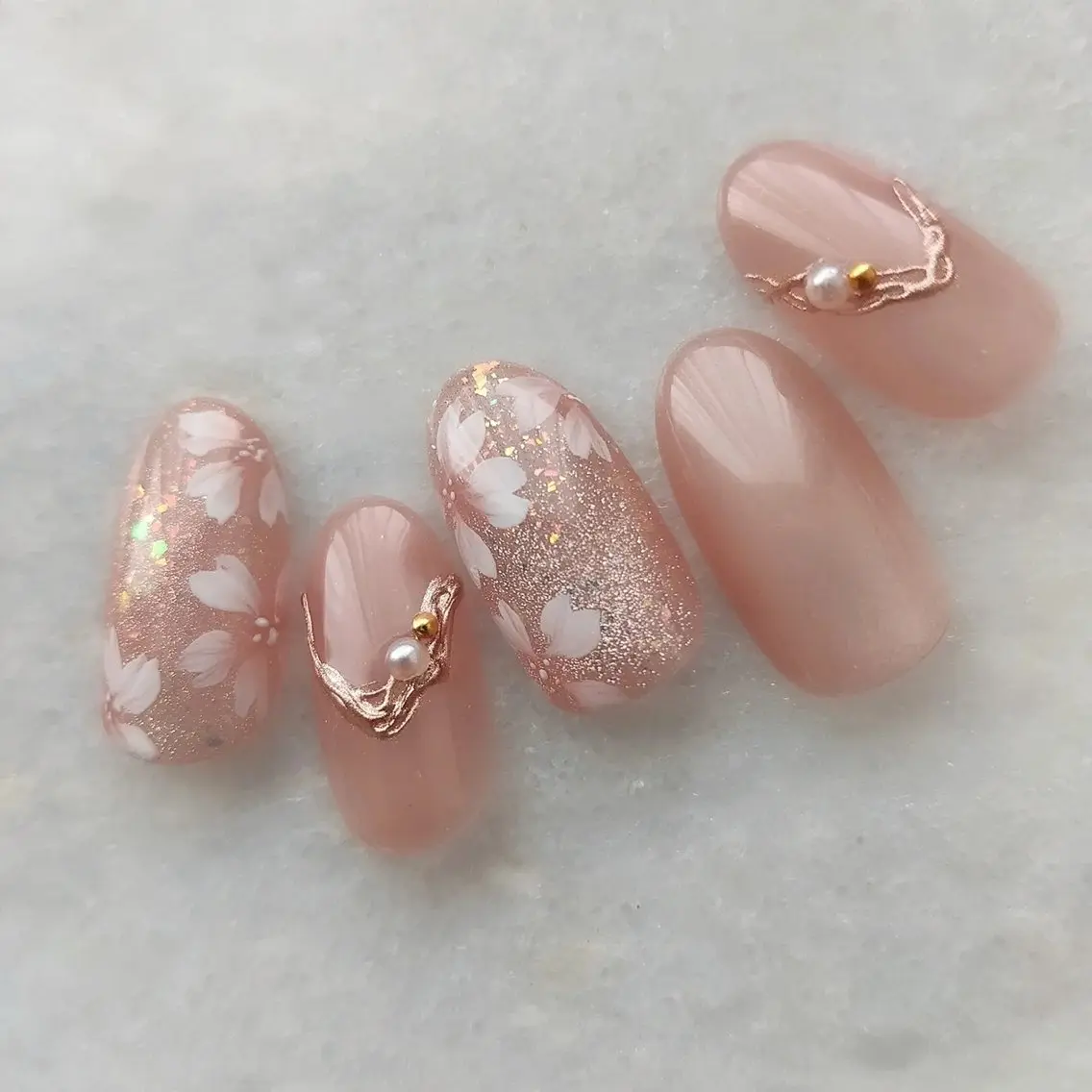 ネイル 桜ネイル 🍒✨萌 萌✨🍒のネイルデザイン