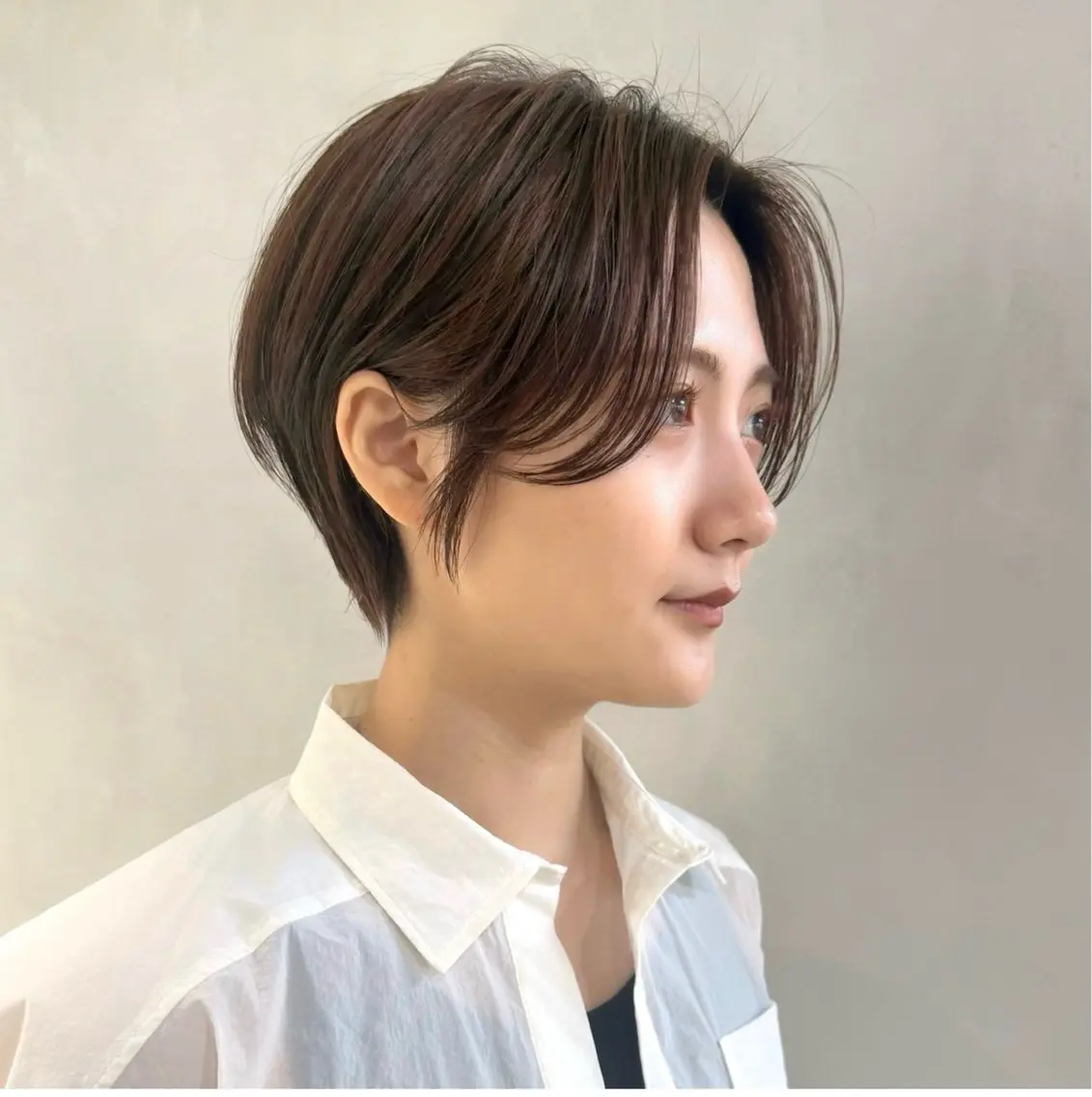 ショート カット ヘアカラー 骨格診断で絶対可愛い ✨丸みショート✨凌弥のヘアスタイル
