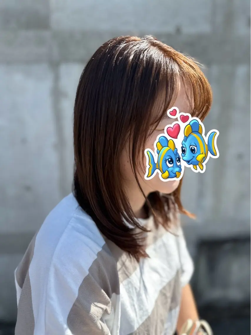 ミディアム カラー Blossom 大山imafujiのヘアスタイル