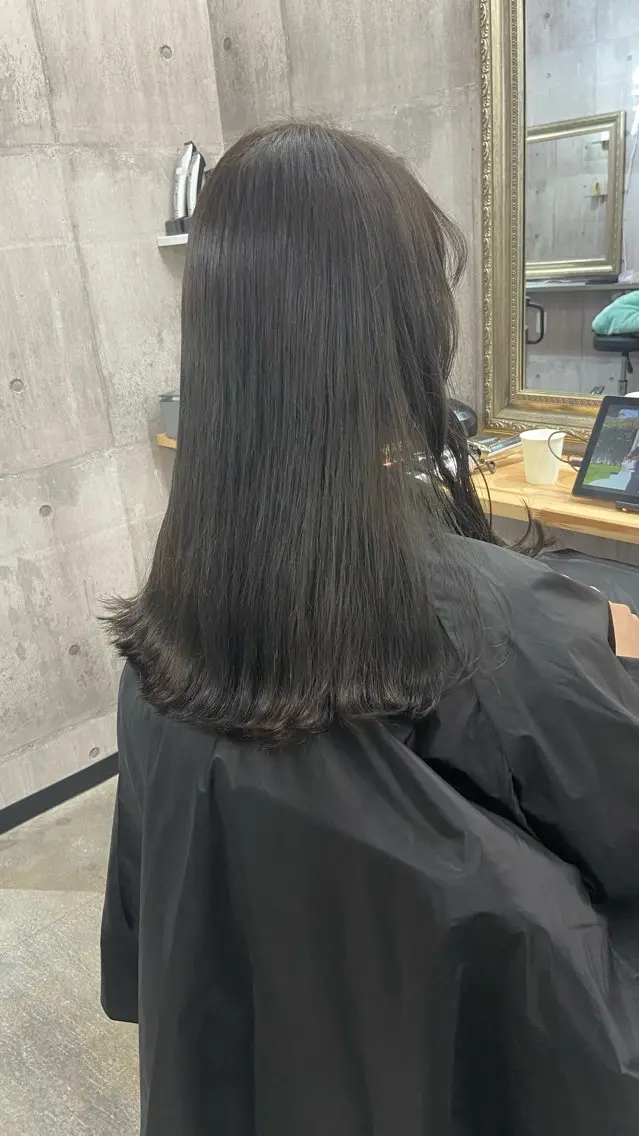 ロング カラー カット ヘアカラー トリートメント Sunny side 大名   RIOのヘアスタイル
