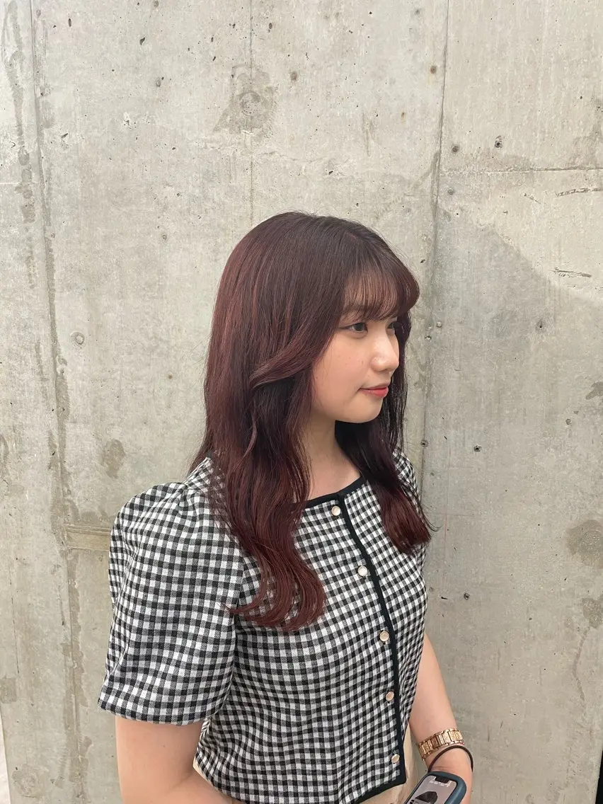 セミロング カラー ブリーチ 透明感カラー ブリーチ/ベージュ 💕/momoaのヘアスタイル