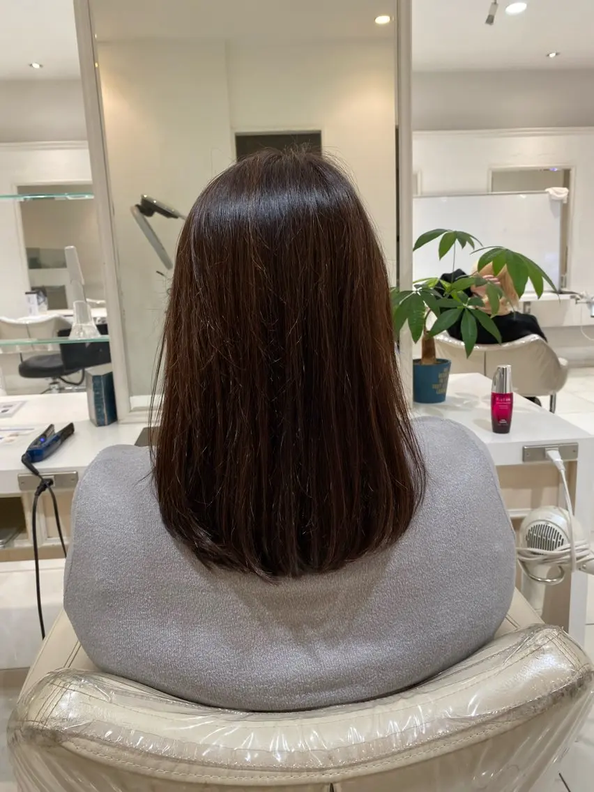 ミディアム カラー 大澤 健介のヘアスタイル