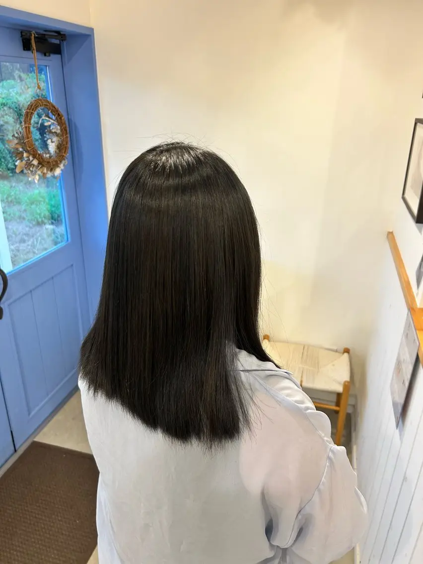 ミディアム ヘアカラー 菊澤 拓也のヘアスタイル