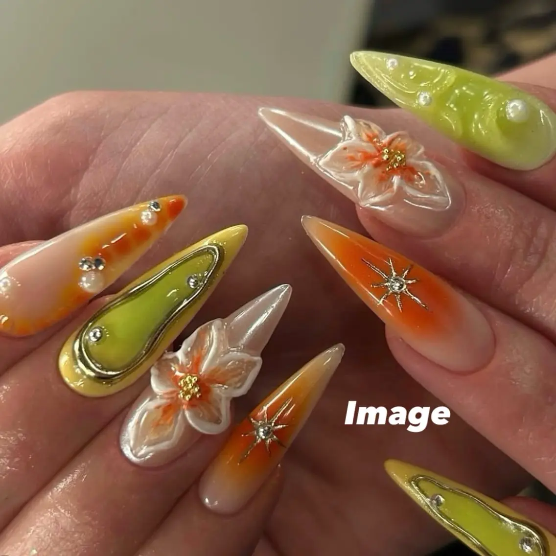 ネイル ロングネイル Nail salon Euphoriaのネイルデザイン