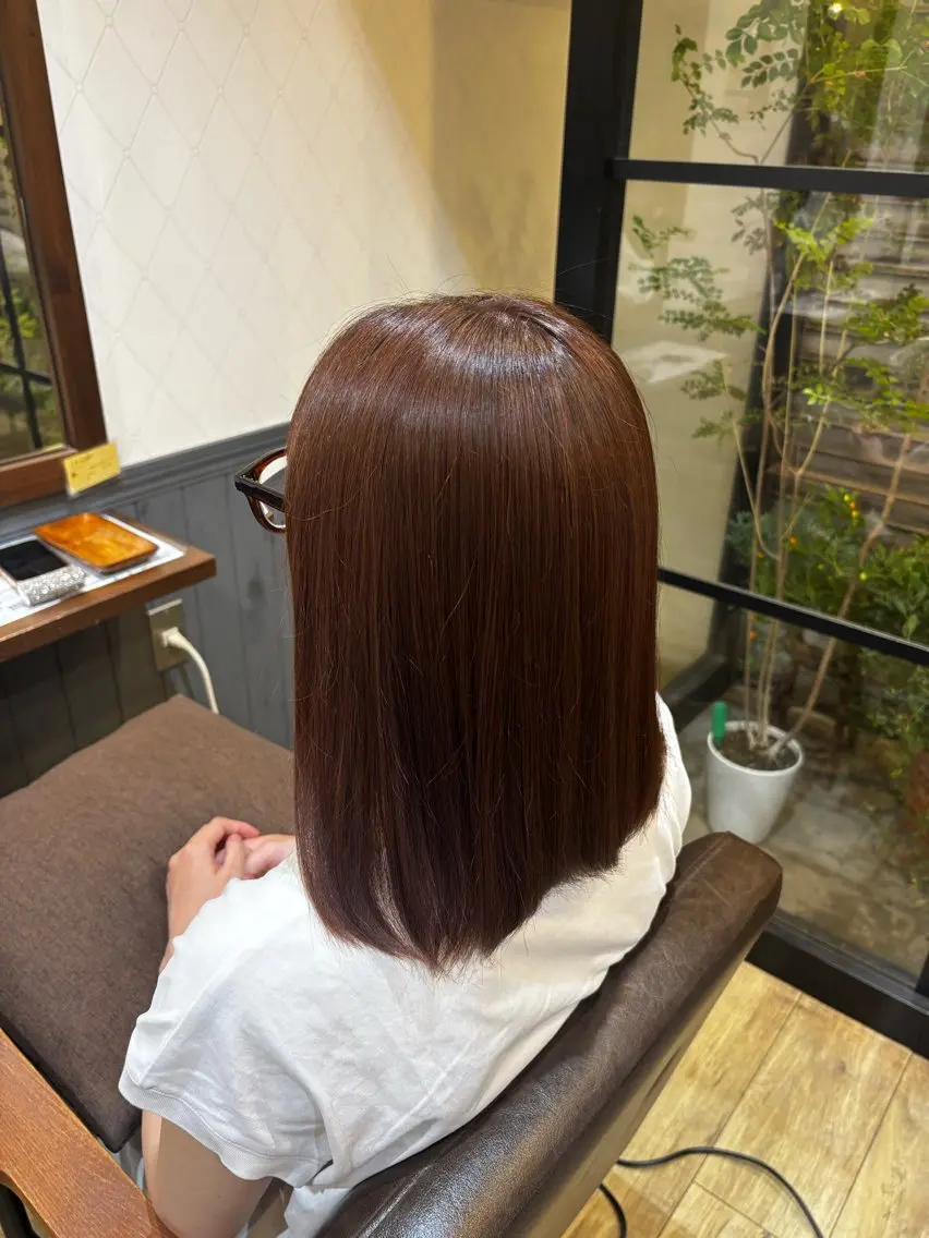 ミディアム カラー ピンクカラー Hozumi Akari🎀のヘアスタイル