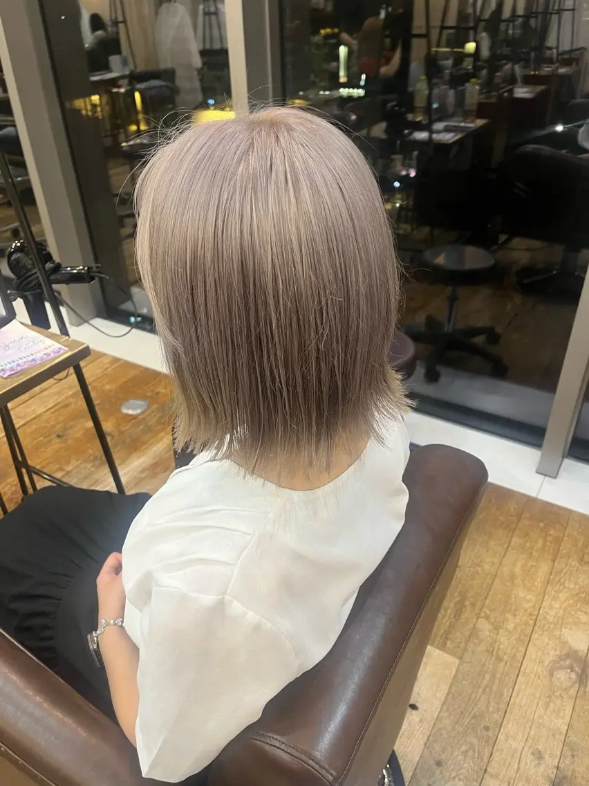 カラー ブリーチ ヘアカラー 東茉央/ブリーチ /パーマ🧸銀座のヘアスタイル