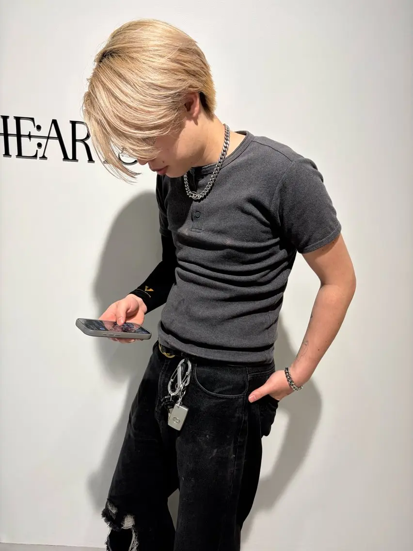 ショート カラー メンズ 藤崎 叶也のヘアスタイル