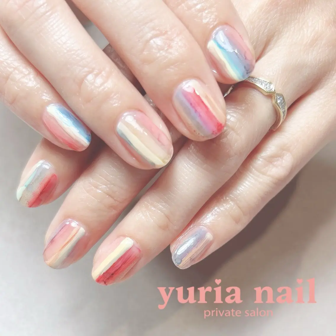 ネイル アートネイル ジェルネイル ニュアンスネイル ハンドネイル 小林 ゆりあのネイルデザイン