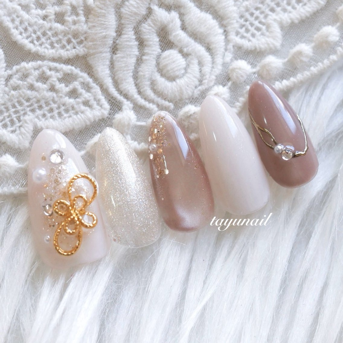 ネイル アートネイル ジェルネイル パラジェル ネイルサロン 【たゆnail】小中のネイルデザイン