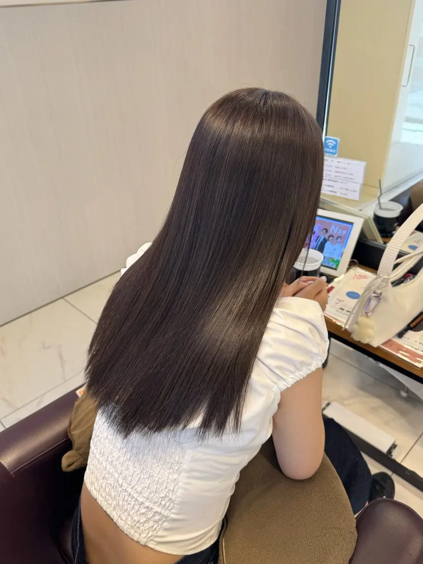 【5月限定】髪質改善カラー 💎 乾かすだけでツヤ髪の写真