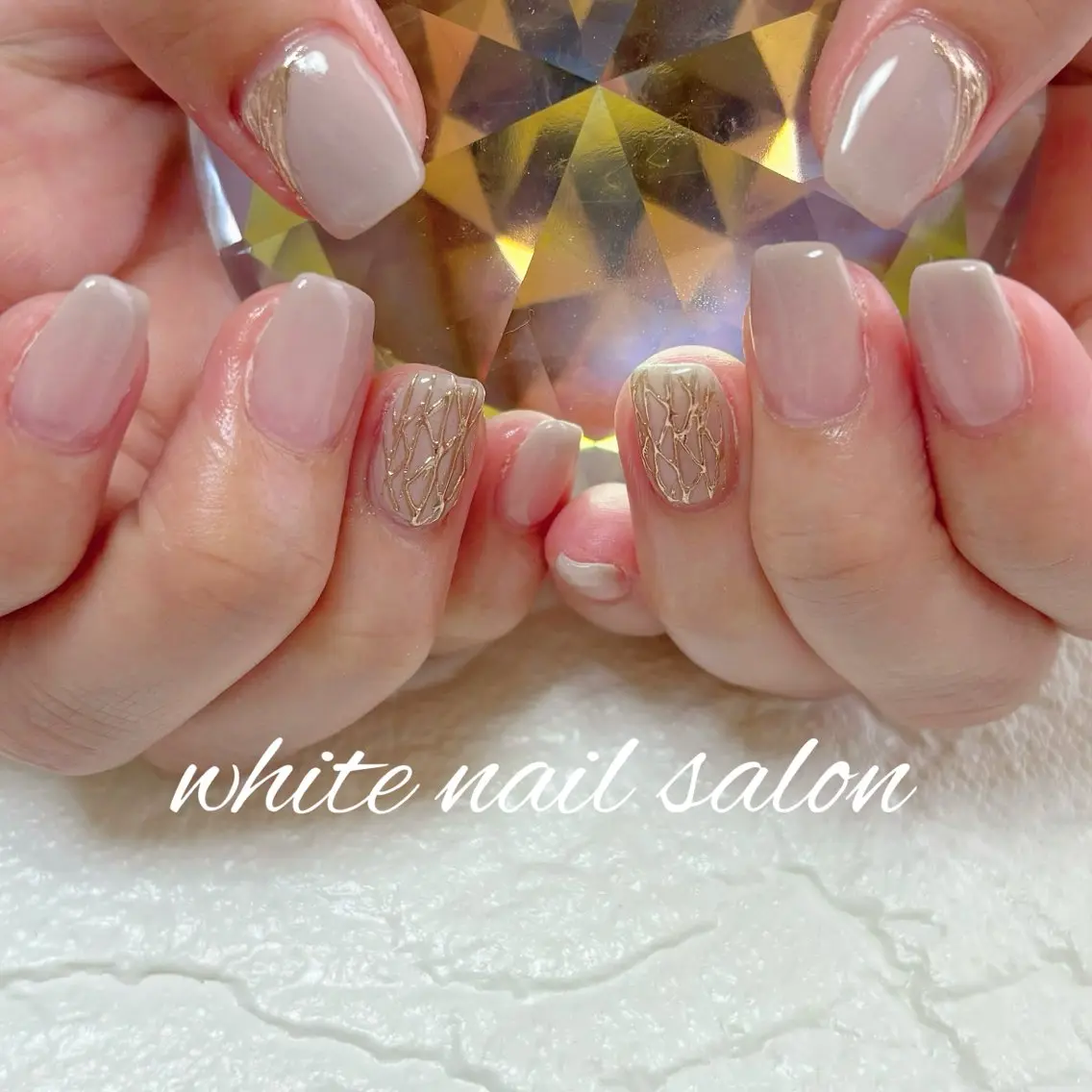 ネイル ホワイト ハンドネイル white nail salonのネイルデザイン