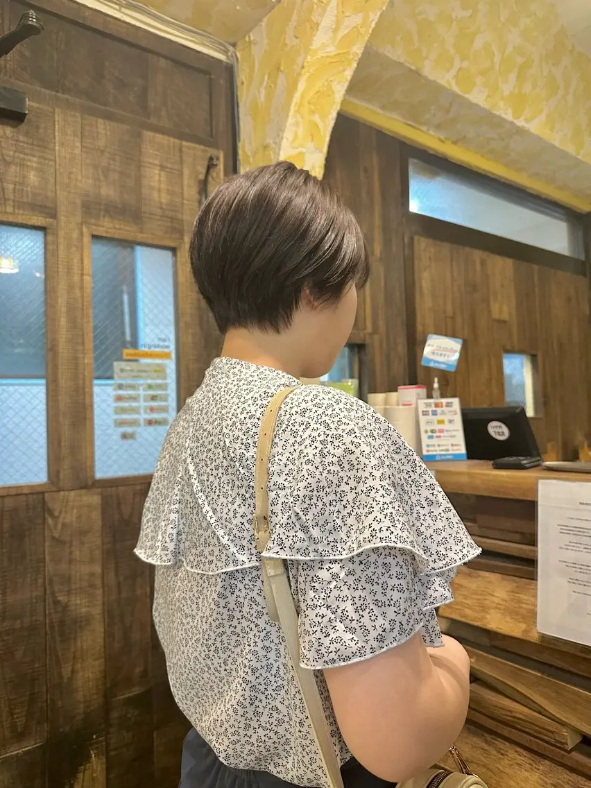 ショート カラー ショートボブ ボブ ショートヘア カット ヘアカラー トリートメント ショート/ボブ /髪質改善/内山翔太のヘアスタイル