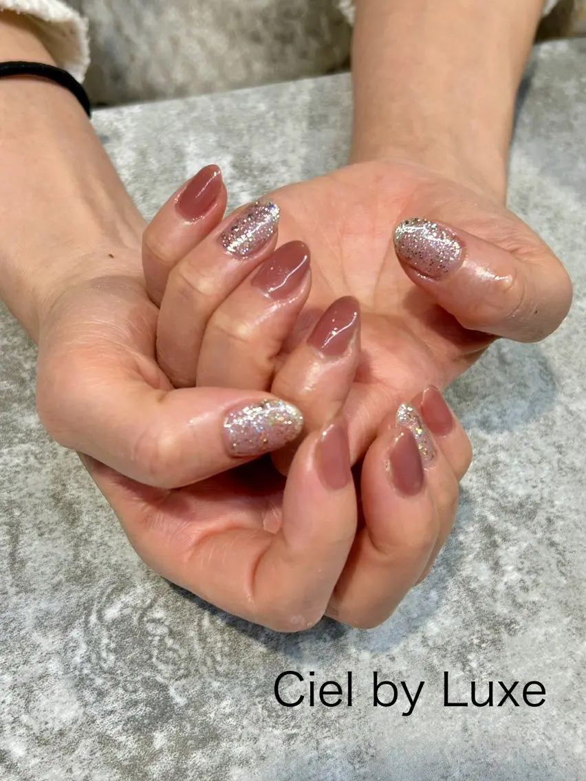 ネイル ワンカラーネイル CielbyLuxe manamiのネイルデザイン