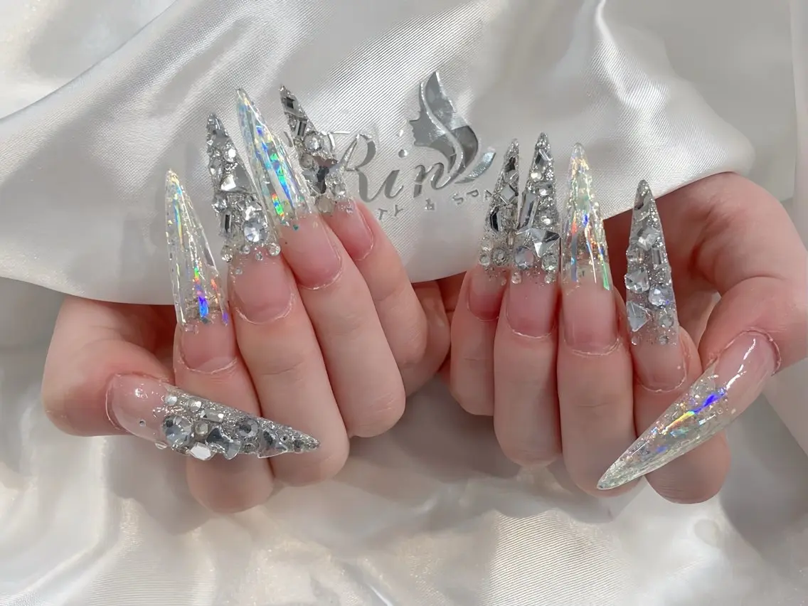 ネイル チークネイル フラッシュネイル フラワーネイル フットネイル ジェルネイル Rin Nail Shinokuboのネイルデザイン